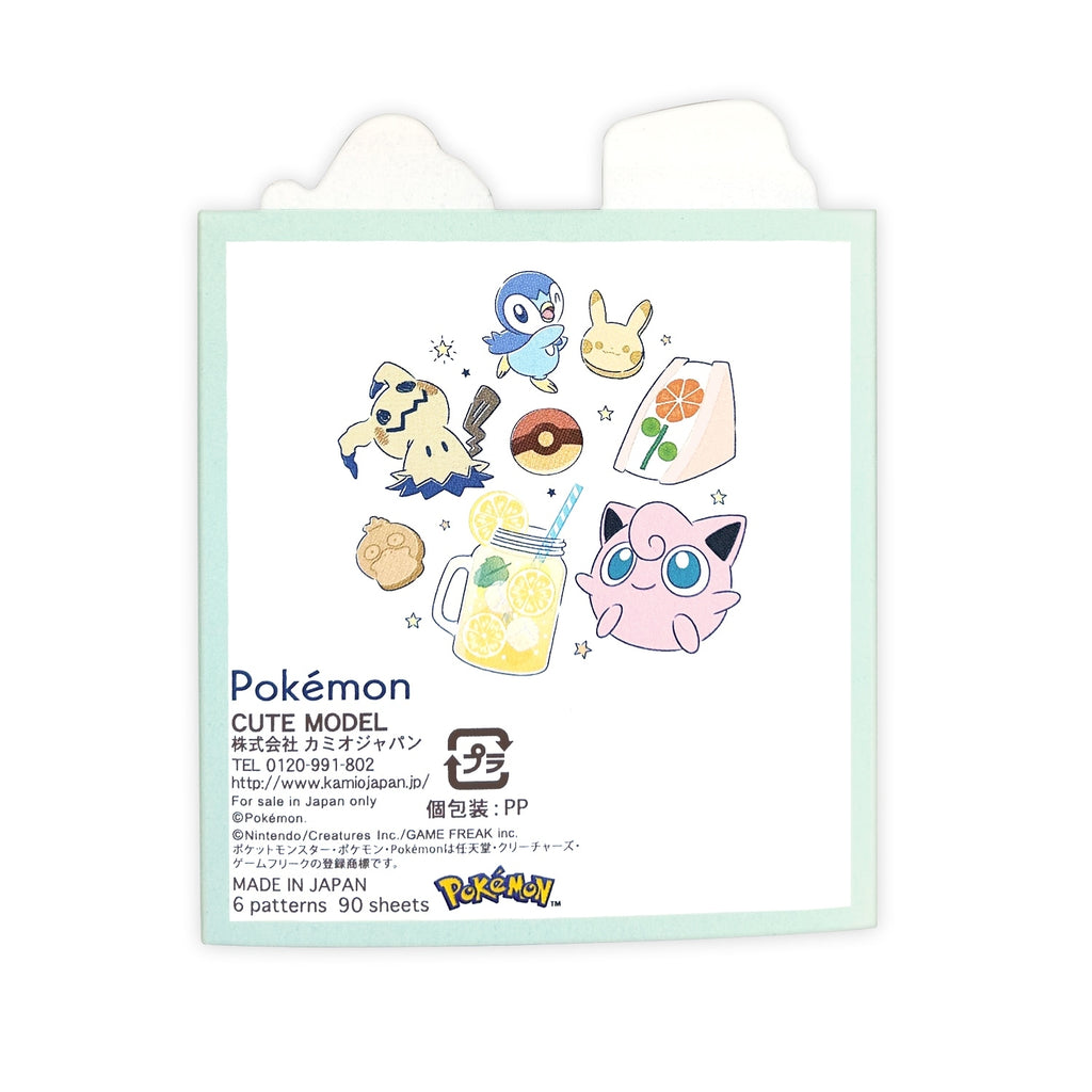 Pokemon Japan Patapata Memo LOVE TO EAT collectible notebook with colorful graphics
