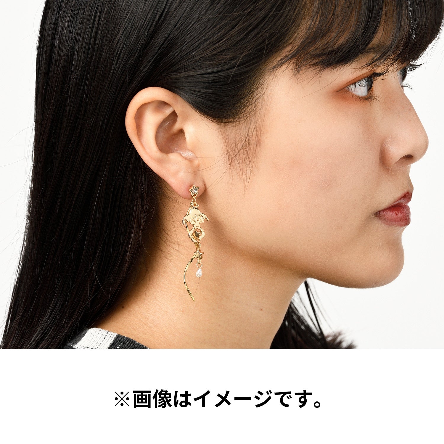 Authentic Pokemon Jirachi Star Tether Earrings with intricate details from Japan