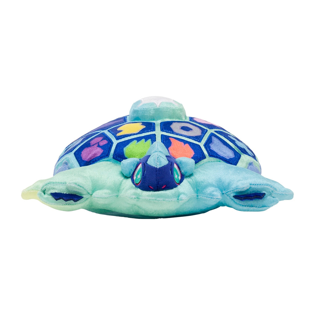 Authentic Japanese Terrapagos plushie, vibrant colors and pose