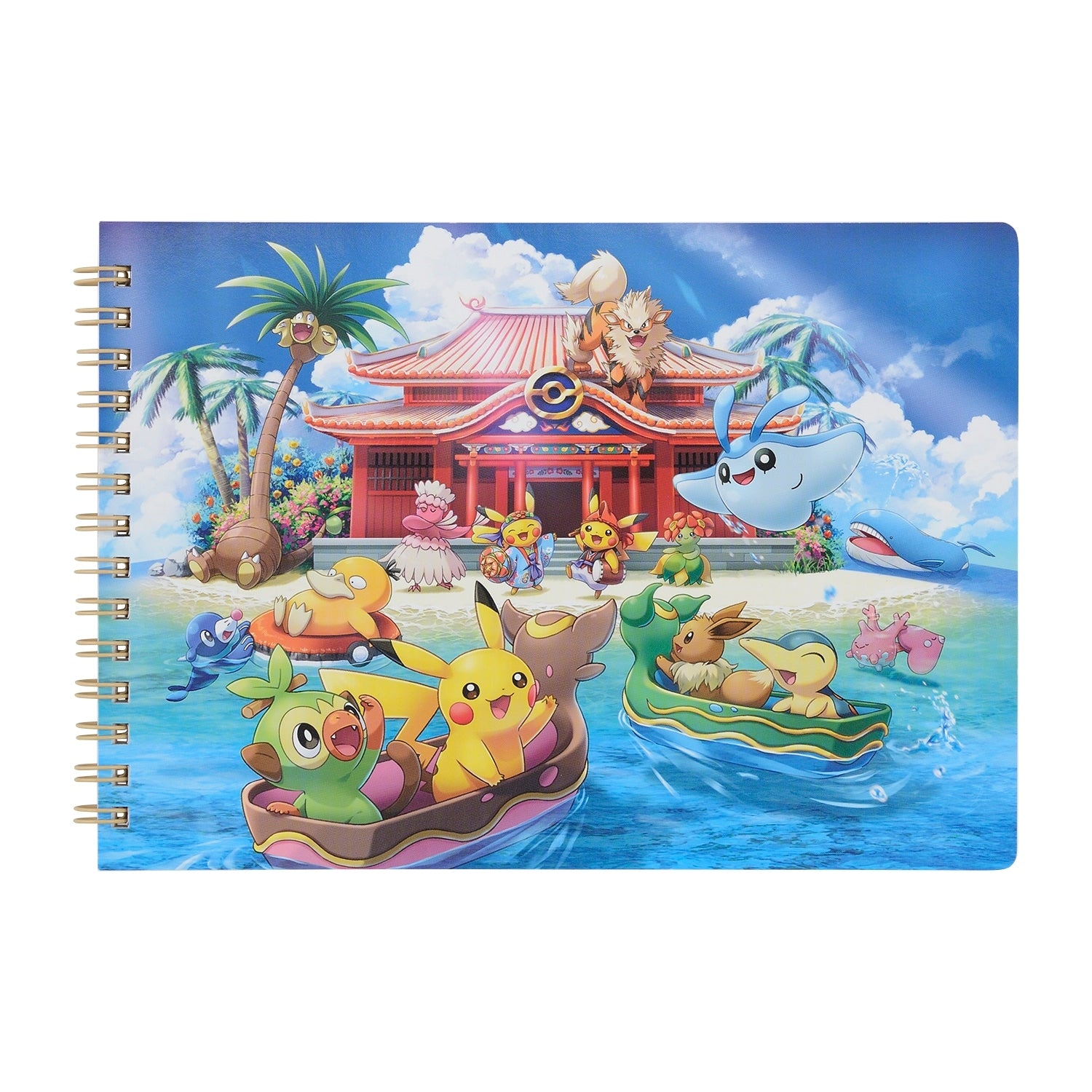 A5 Ring Note Pokemon Center Okinawa notebook with colorful characters from Japan