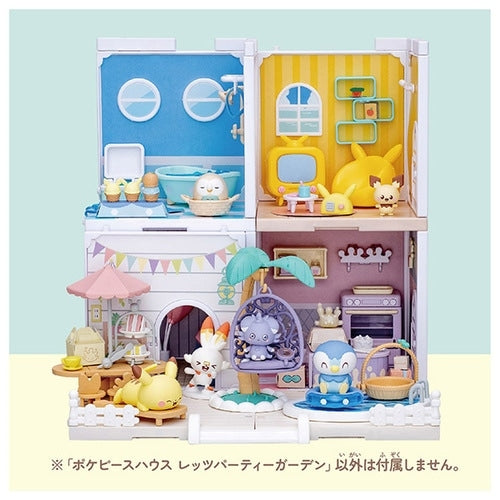 Japanese Pokemon Poke Peace House figure with vibrant party theme