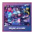 Pokemon Night Arcade Pink Towel, soft pink design with Pokemon characters from Japan