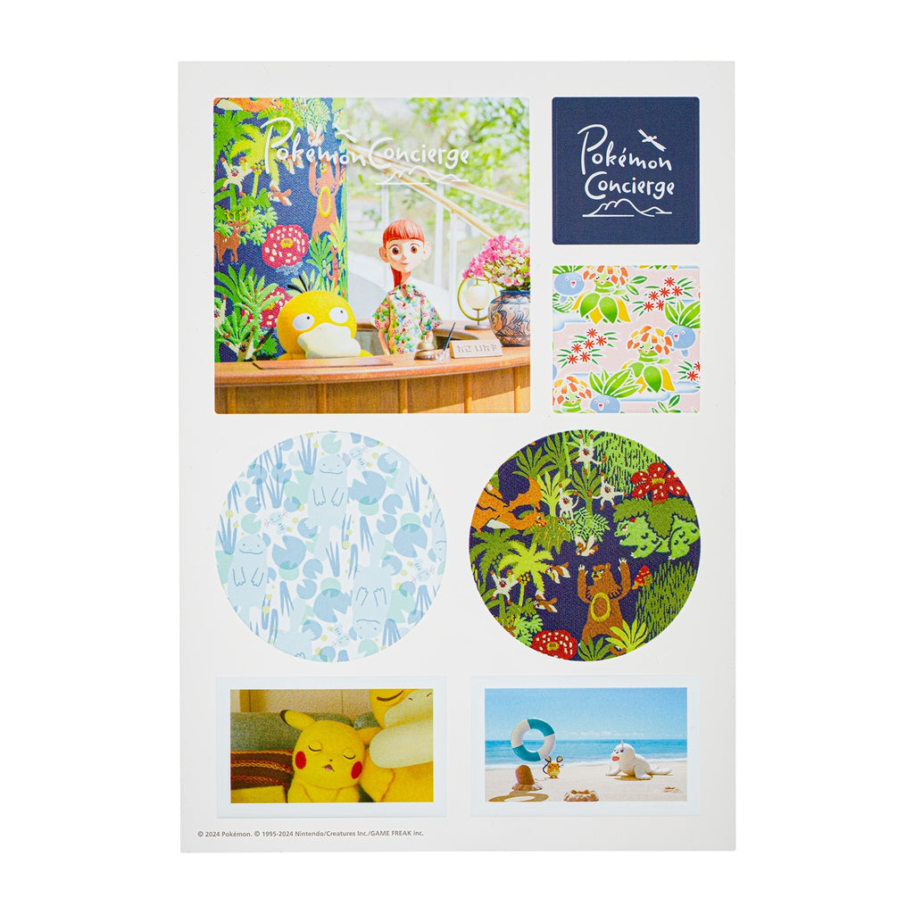 Close-up of Pokemon stickers, showcasing vibrant details, sourced from Japan