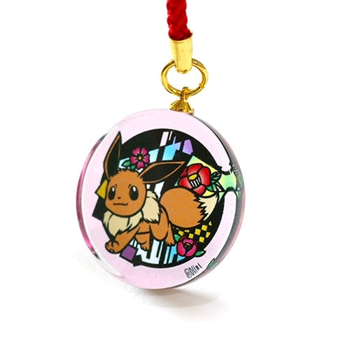 Rear view of Eevee Glass Netsuke Figure, showing detailed design from Japan