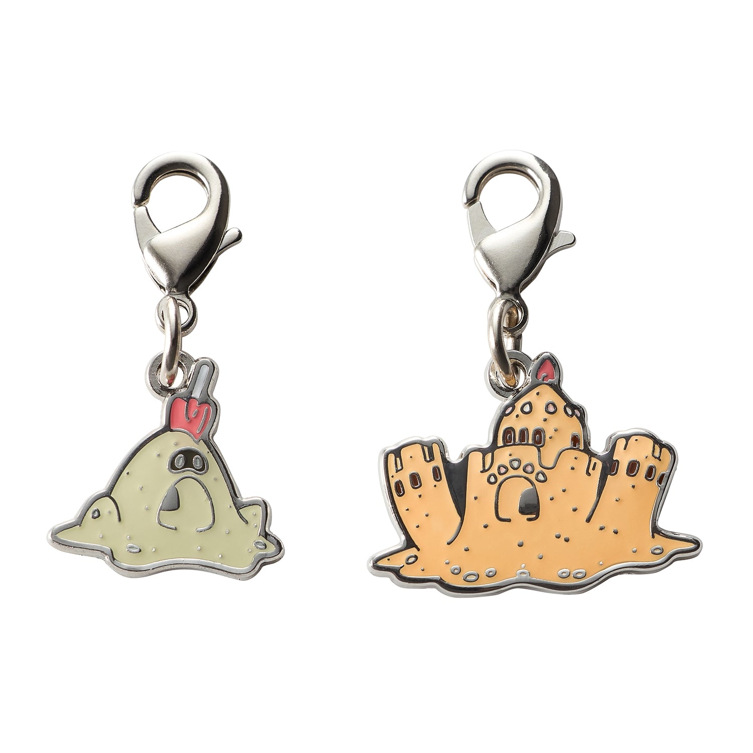 National Encyclopedia Metal Charm 769/770 from Japan, featuring Pokemon character