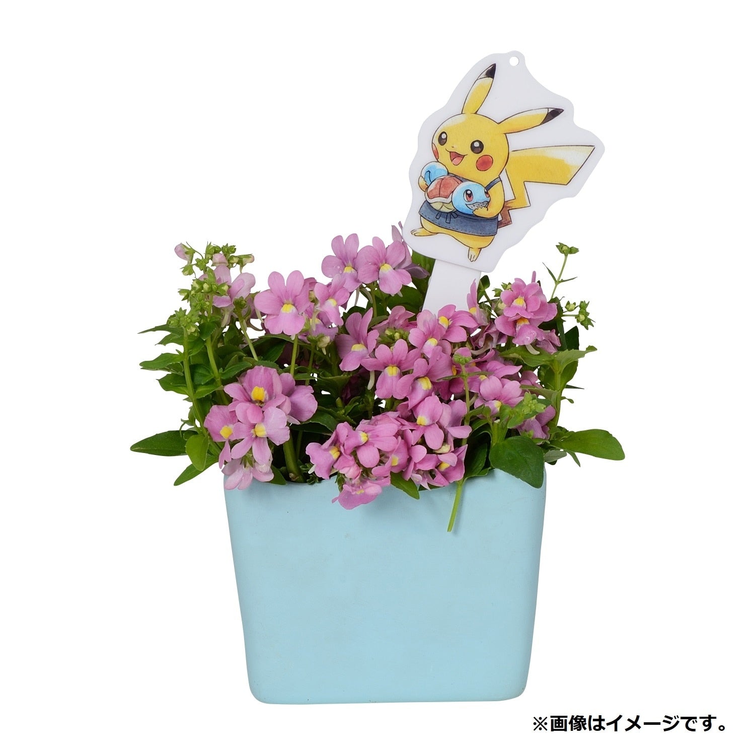 Close-up of Pikachu's face on the acrylic charm, sourced from Japan
