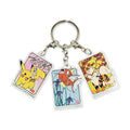 Pikachu acrylic keychain with Japanese pattern from Japan