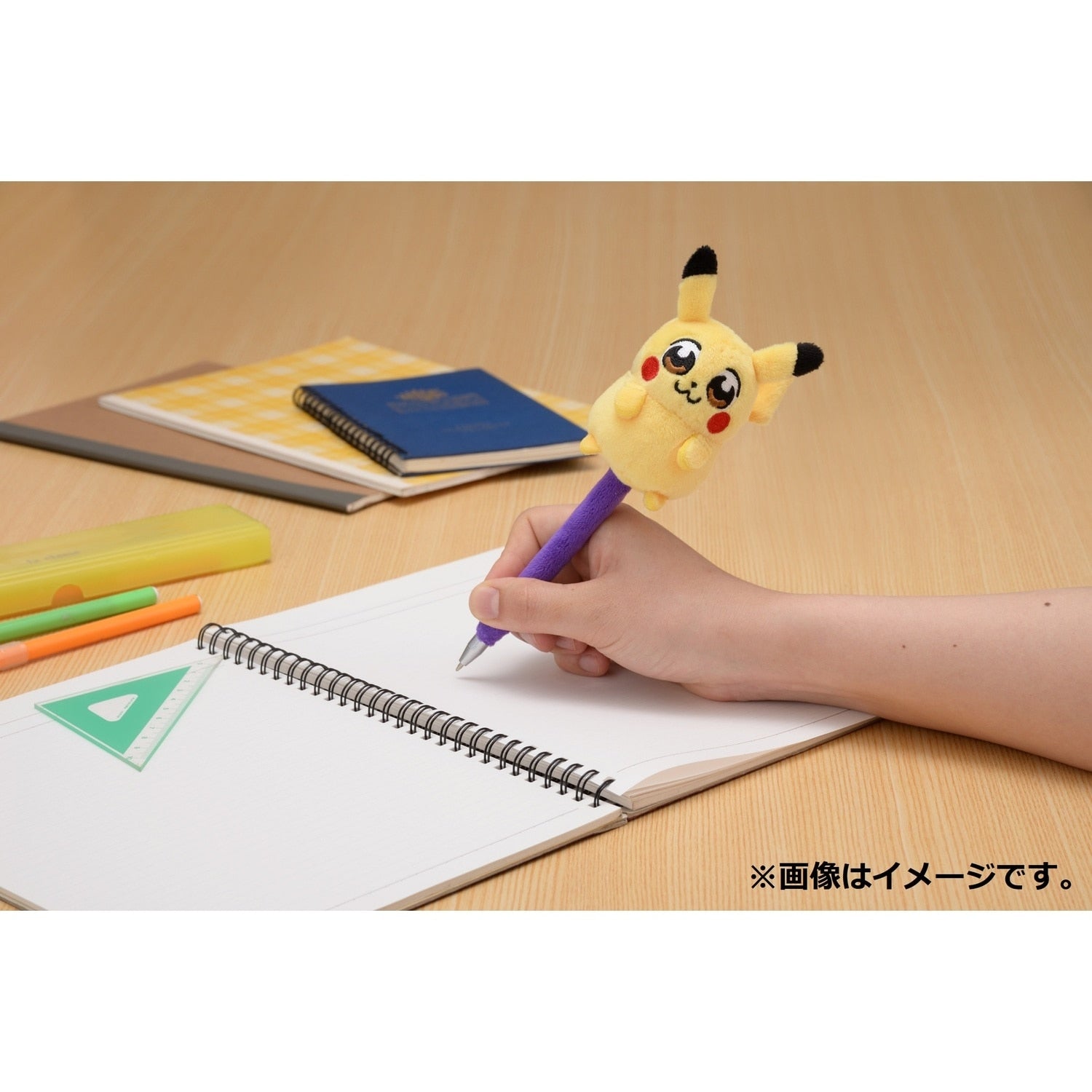 Japanese Pikachu plush pen, official licensed product from Pokemon Center