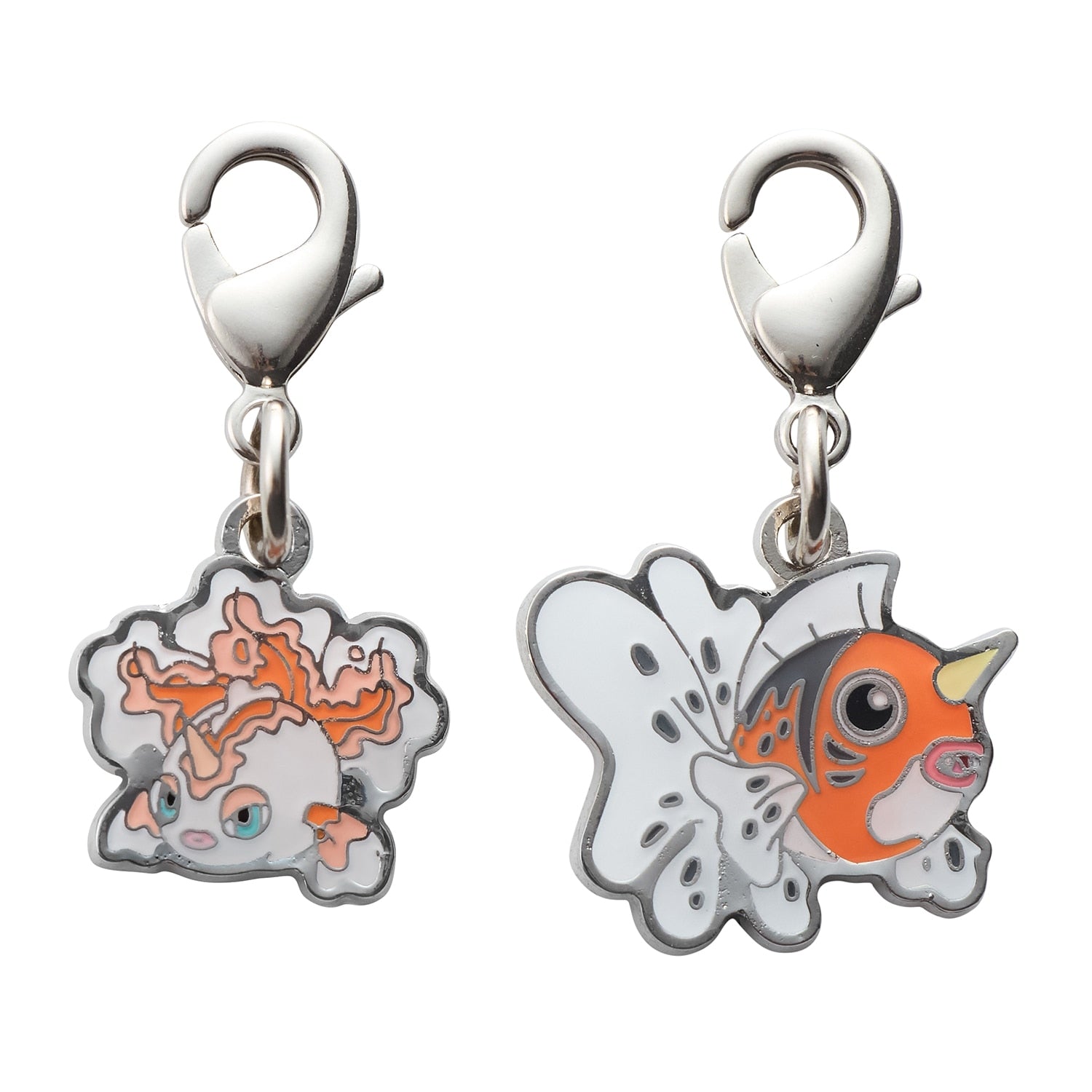Goldeen metal charm, detailed fish design, from Japan
