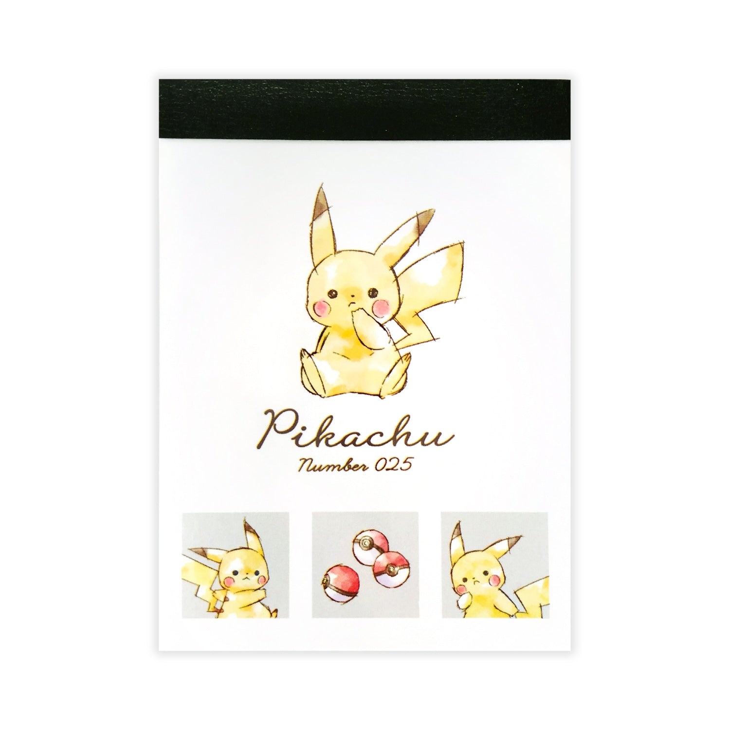 Pikachu mini memo from Japan, featuring official artwork