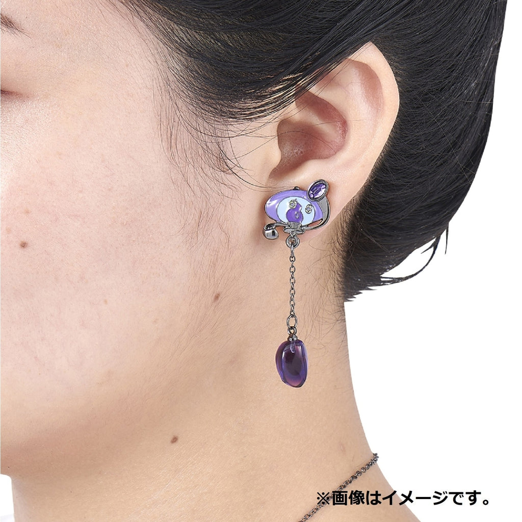 Back view of Pokémon earrings with secure closure, shipped from Japan
