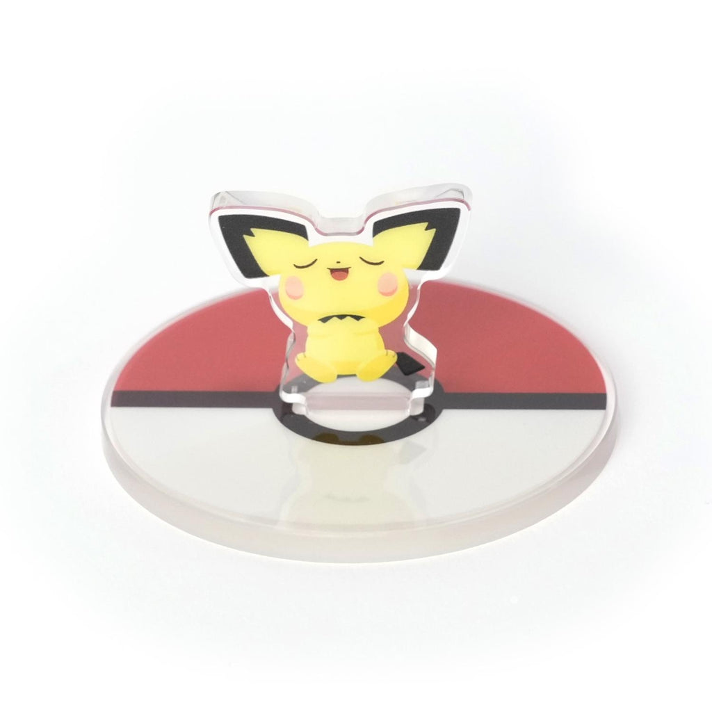 Official Pokemon Center Japan Drowzee Acrylic Stand with Psychic-type logo