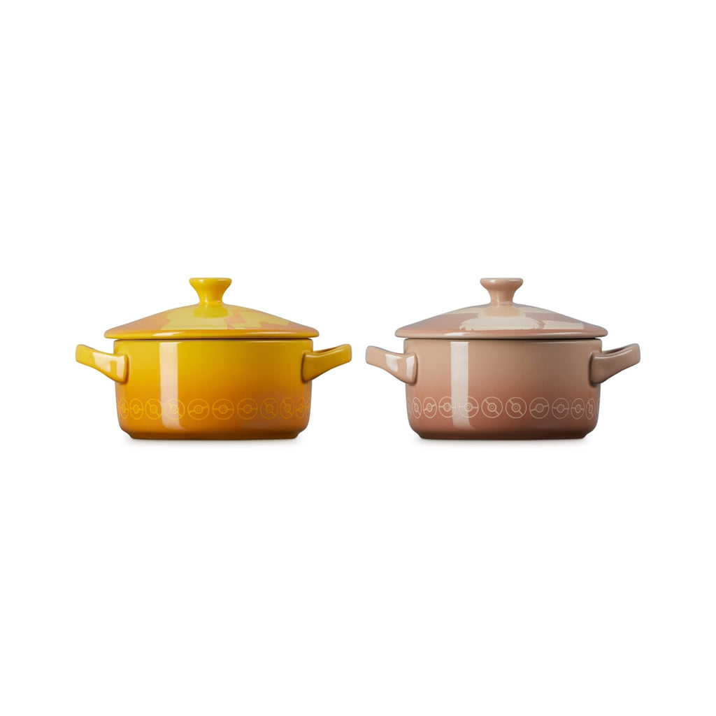 [LE CREUSET] Mini Cocotte (2 pieces) Pikachu/Eevee