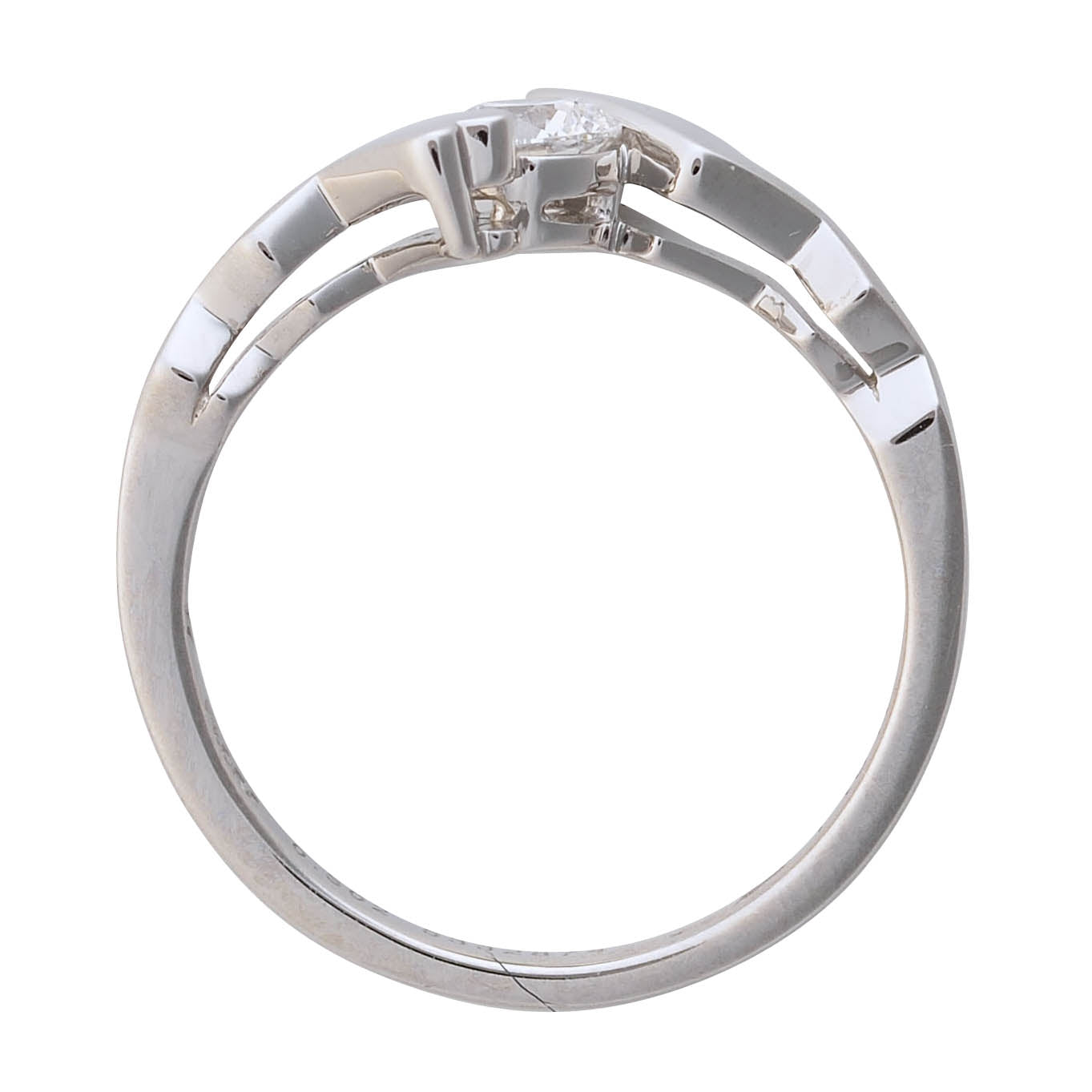 Pikachu tail design ring made of Pt950, authentic Japanese collectible