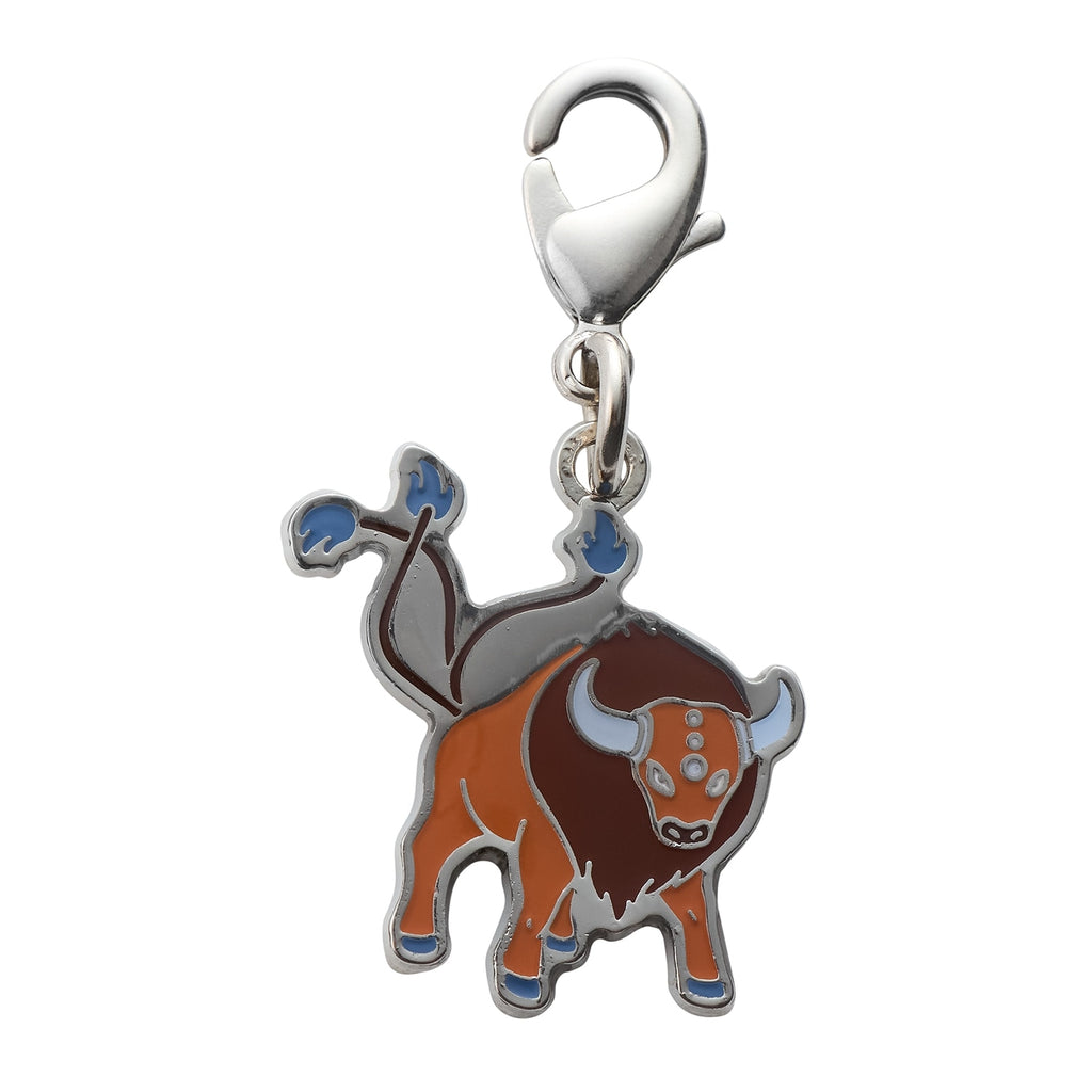 National Encyclopedia Metal Charm 128 with detailed Pokemon design from Japan