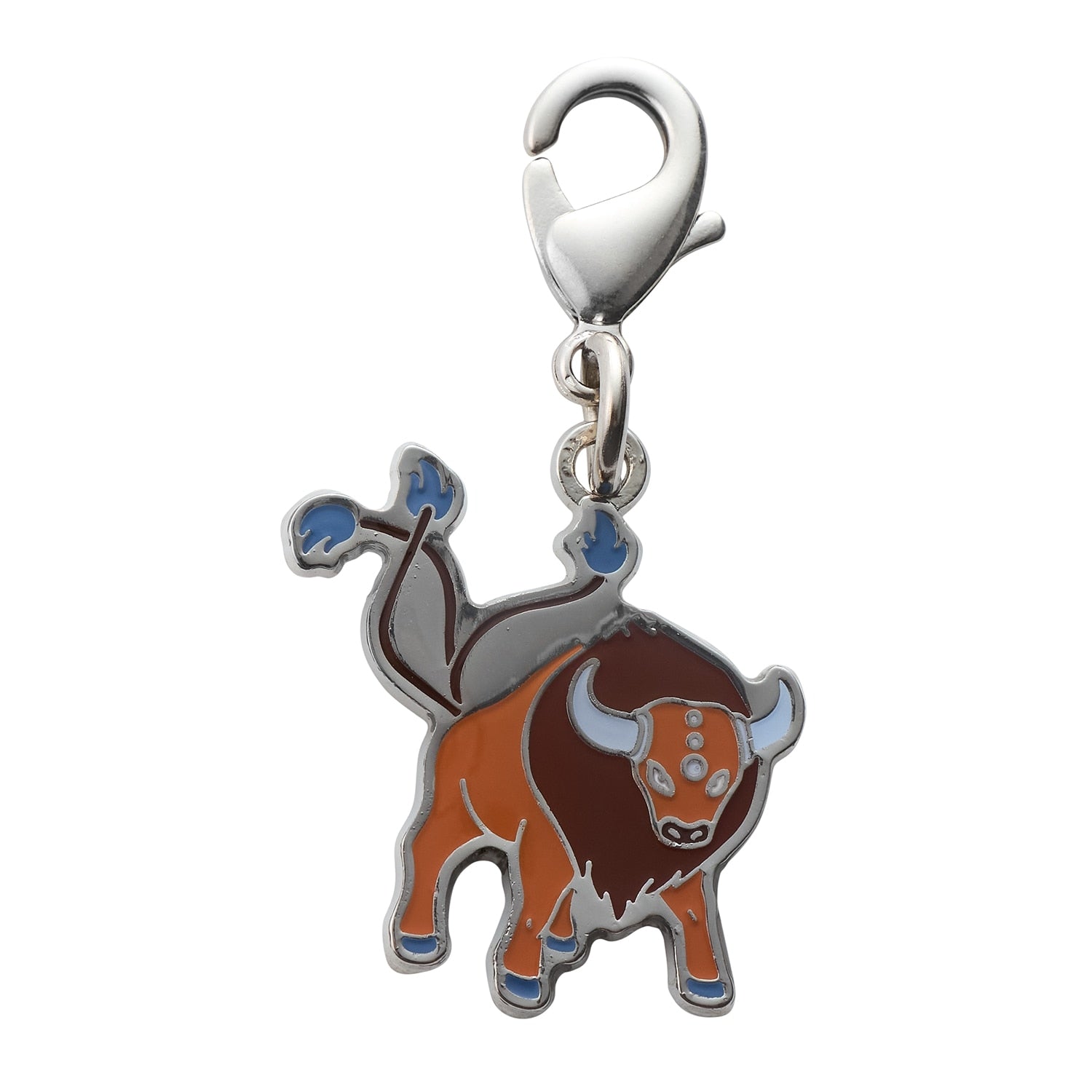 National Encyclopedia Metal Charm 128 with detailed Pokemon design from Japan