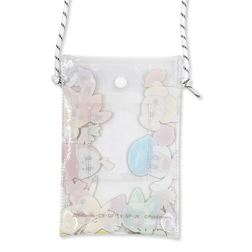 PVC shoulder pouch flower