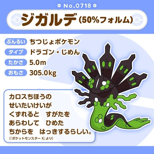 718 Plush Pokémon fit Zygarde (50% form)