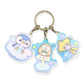 Aurora acrylic key chain set featuring Piplup, Mokuro, Jirachi from Japan