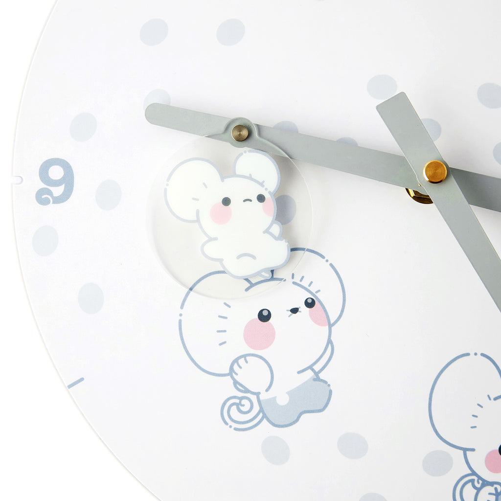 Wall clock Narwhal Mouse (4 Hikikazoku)