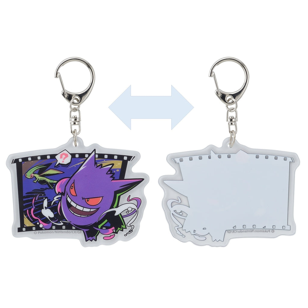 Authentic Pokemon Midnight Agent acrylic keychain with detailed visuals from Japan