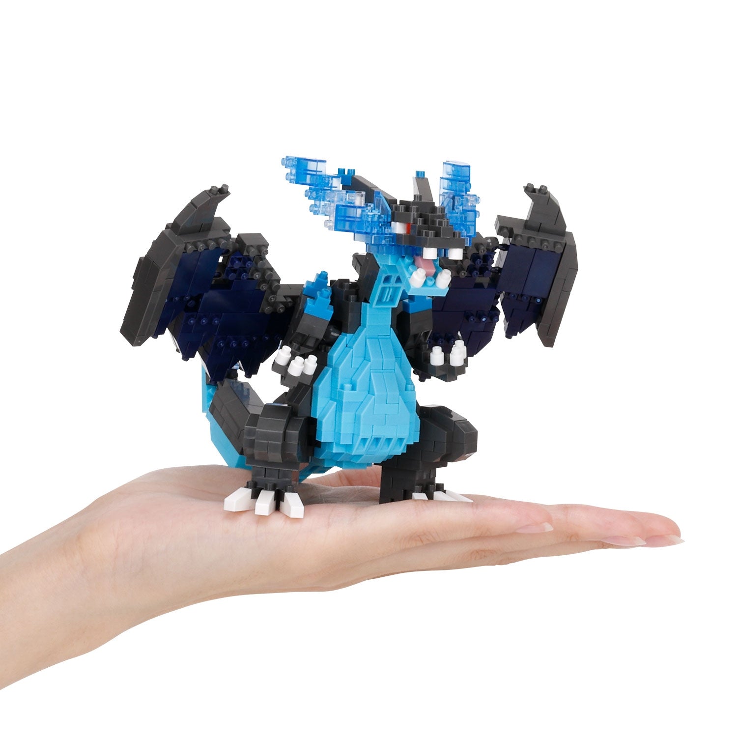 Mega Charizard X RS Nanoblock, Japanese anime toy with unique design elements