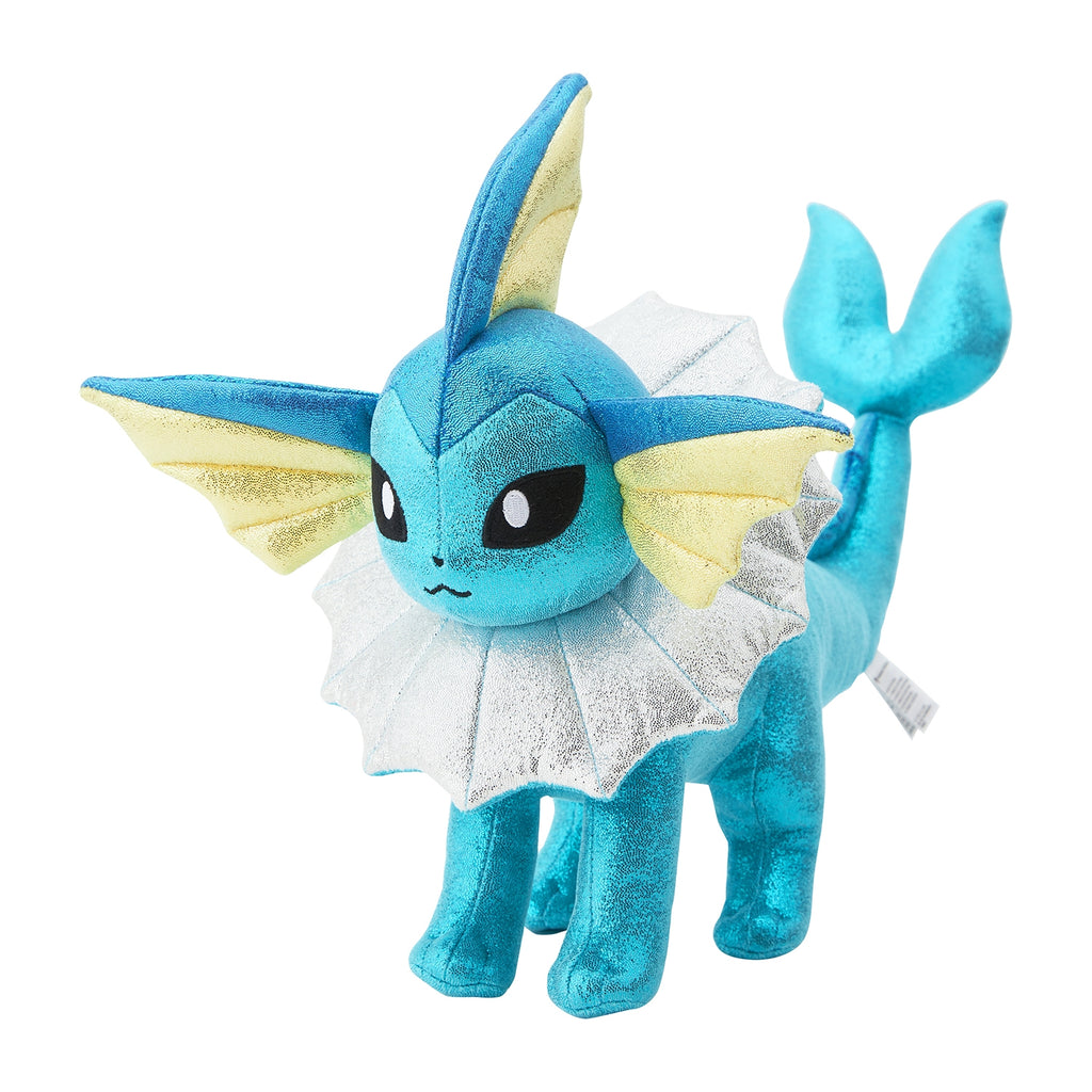Pokémon Center Japan Kirarin Glitter Plush — Vaporeon (#134)