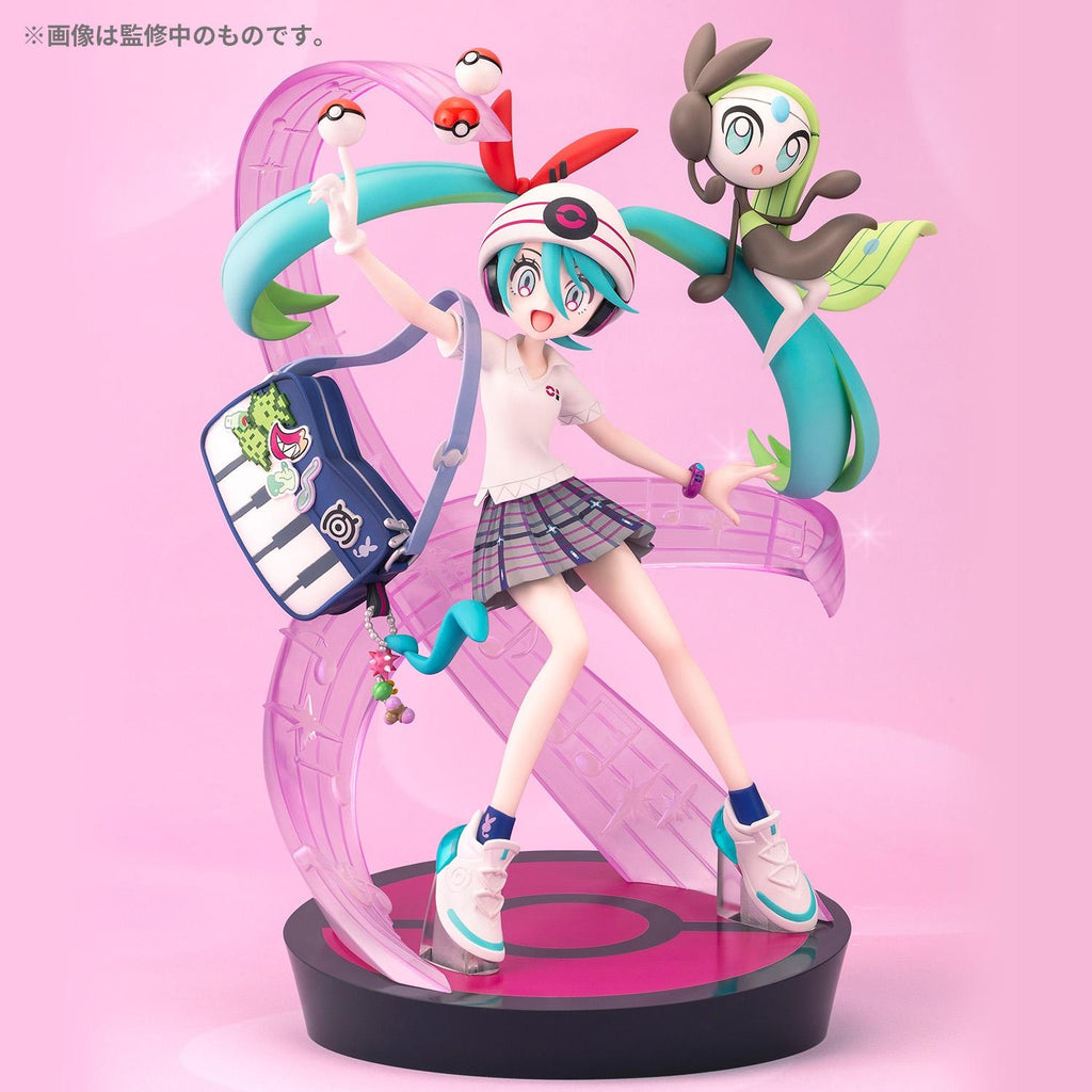 Authentic Japanese Pokemon figure, Hatsune Miku & Meloetta collectible