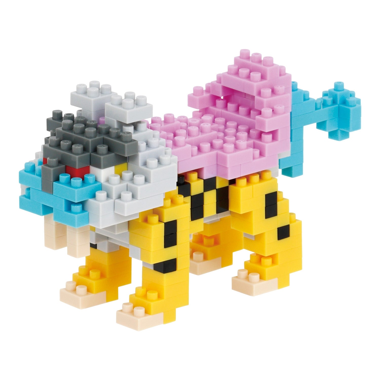 Raikou Nanoblock toy from Japan, featuring electric-type Pokemon
