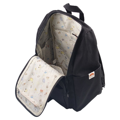 Square zip backpack pocket piece