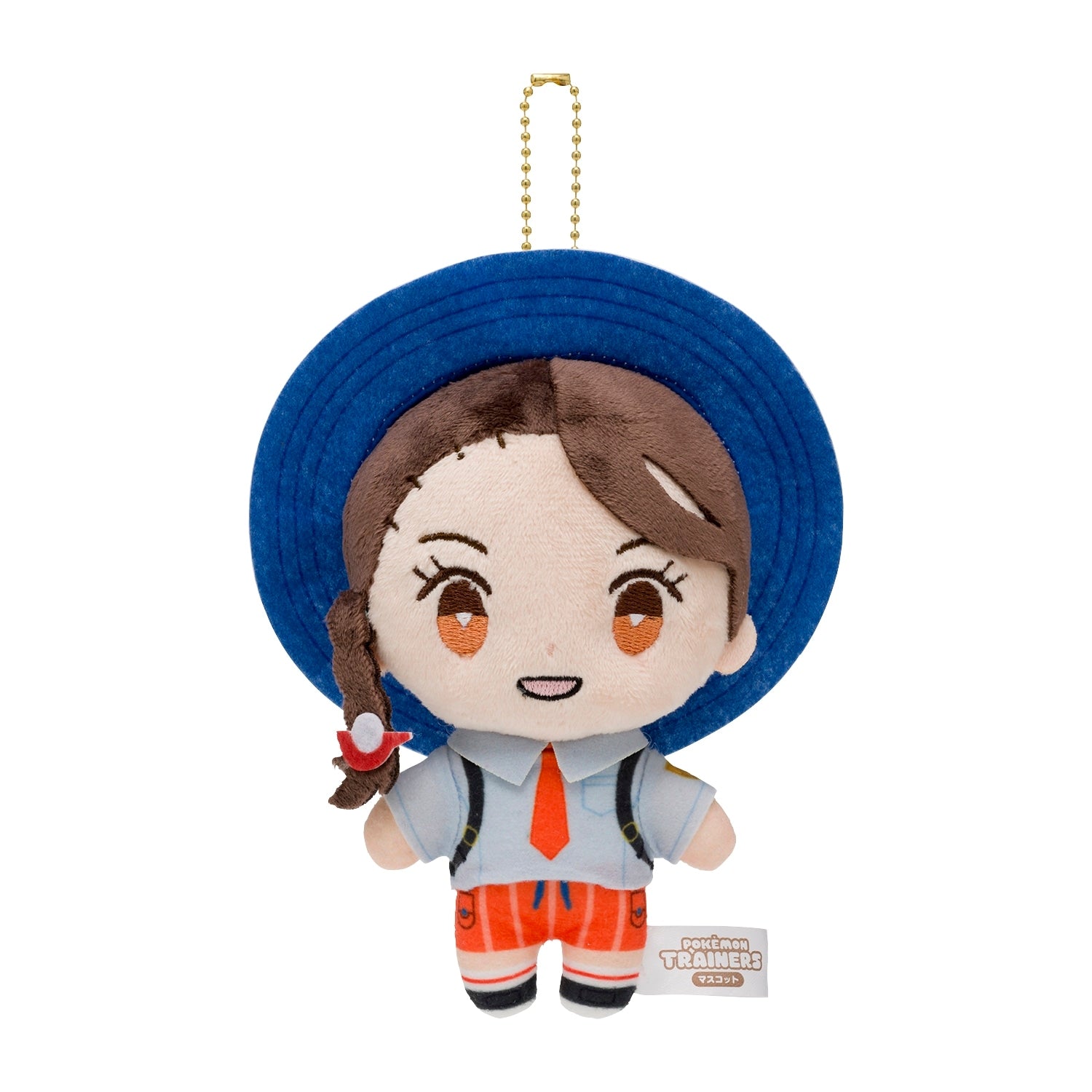 Mascot Pokemon Trainers Aoi plushie from Japan, smiling face detail