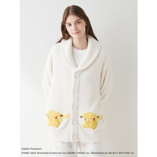 [gelato pique] [Unisex] Baby Moco Jacquard Shawl Cardigan Ivory S-M/M-L