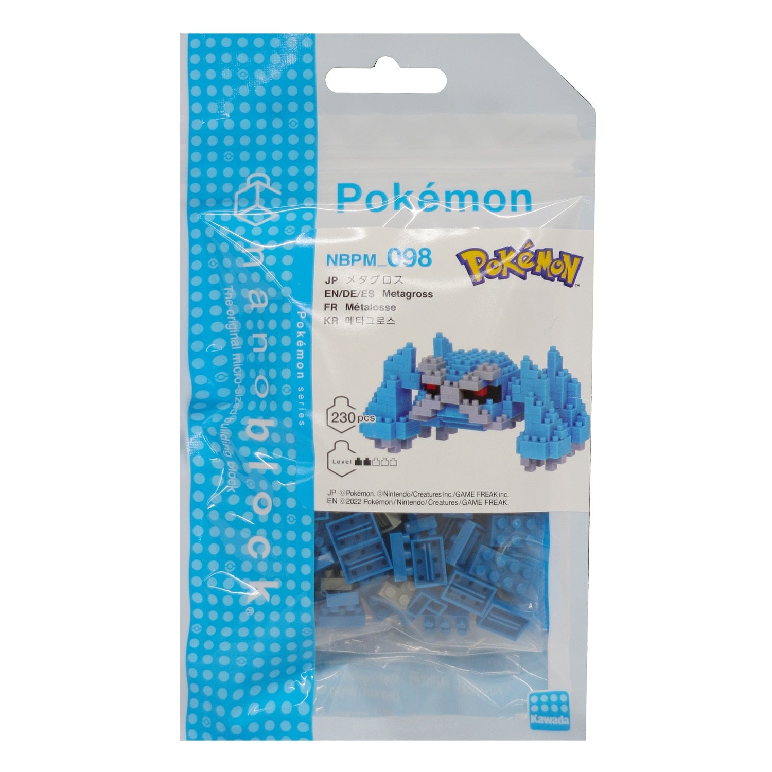 Nanoblock Metagross figure from Japan with intricate details
