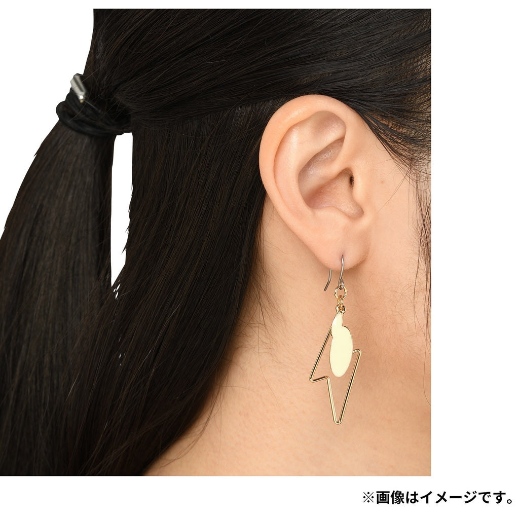 Pokémon Earrings on a display stand, showcasing anime-style, Japanese collectible