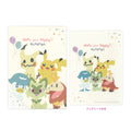 Clear sheet memo from Japan with colorful Pokemon characters