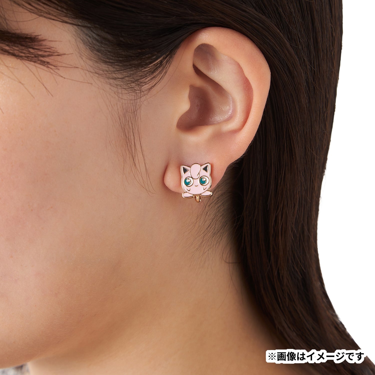 Japanese Pokémon earrings with pudding vendor artwork, shipped from Japan