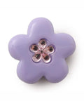 crocs Purple Flower with Pink Gem