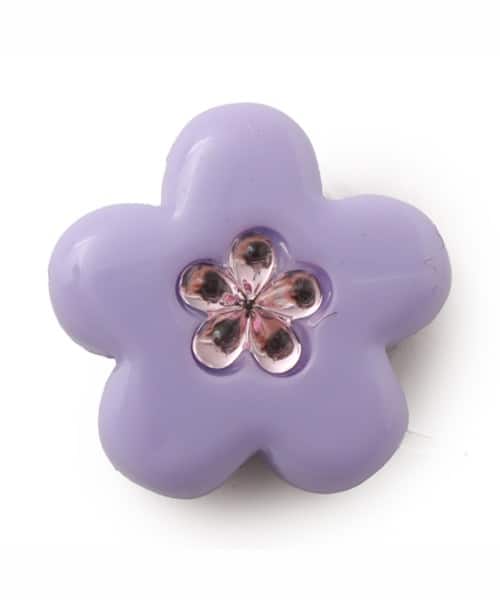 crocs Purple Flower with Pink Gem