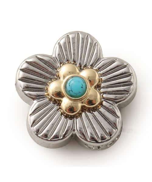 crocs Silver Turquoise Flower
