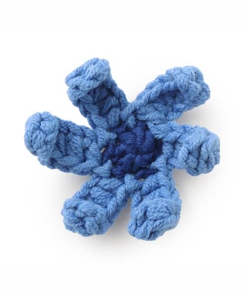 crocs Blue Crochet Flower
