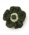 crocs Green Crochet Flower