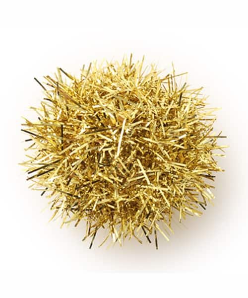 crocs Gold Tinsel Pom