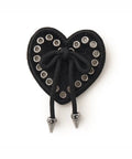 crocs Black Heart with Bow