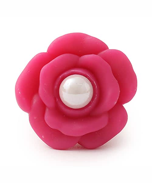 crocs Pink Flower With Pearl Center