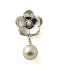 crocs Silver Flower Pearl Dangle