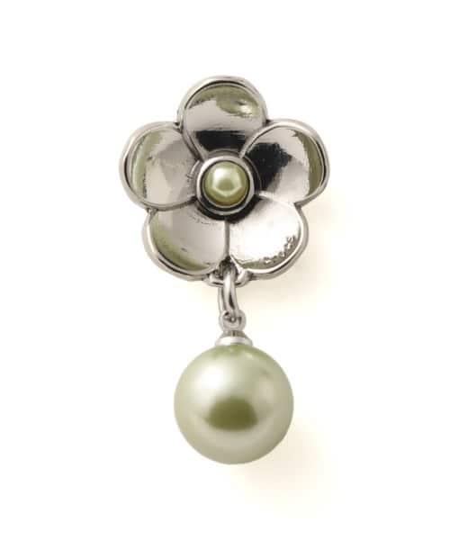 crocs Silver Flower Pearl Dangle