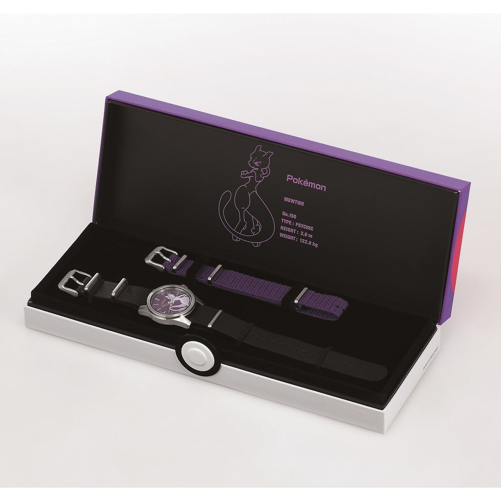 Authentic Seiko & Pokemon Mewtwo timepiece from Japan's Pokemon Center