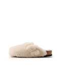 BIRKENSTOCK Boston Big Buckle Teddy Eggshell Laf Sneakers from Japan, featuring big buckle and eggshell finish