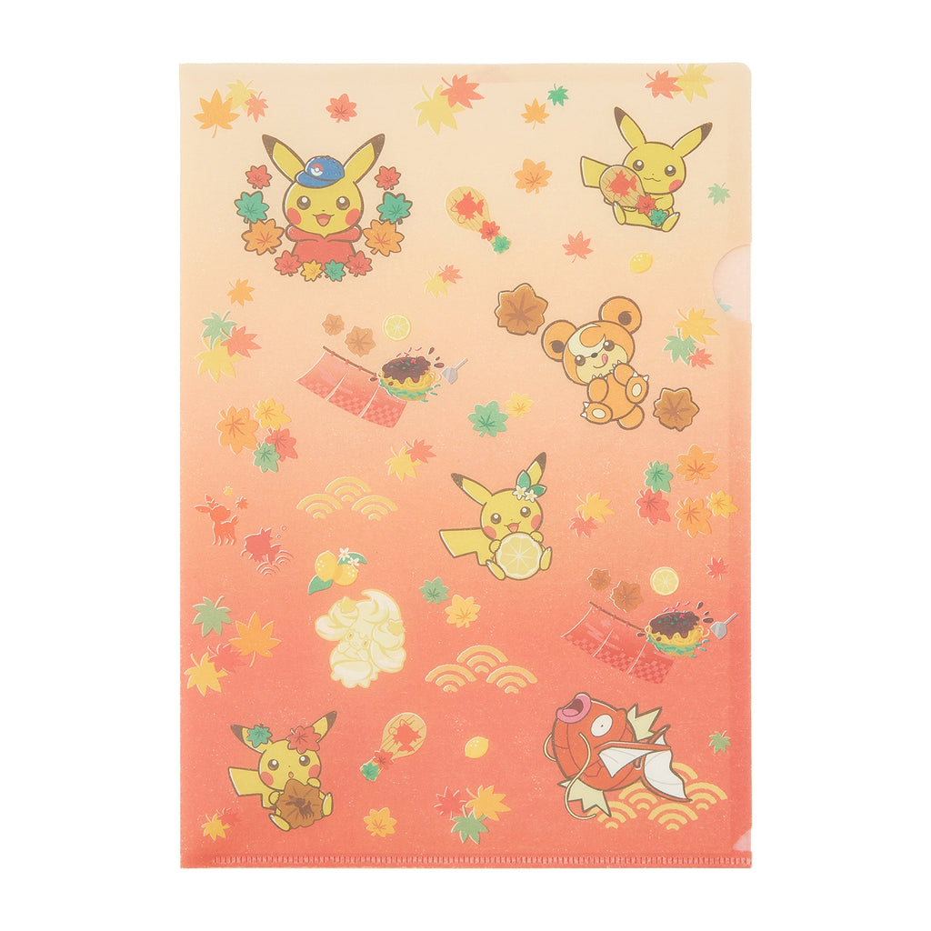 Japanese style A4 clear file set of 2 Pokemon Center Hiroshima R