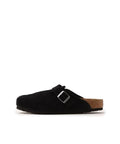 BIRKENSTOCK Boston LEVE Black Sneakers with black leather upper from Japan